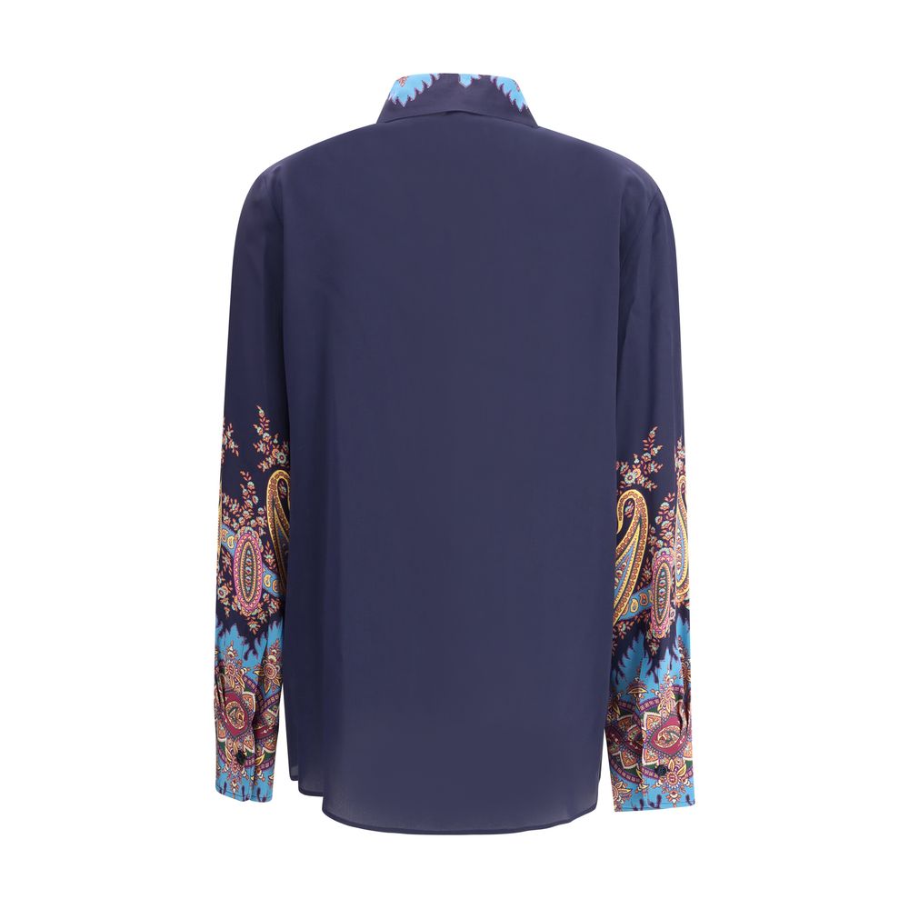 Etro Seidenhemd Paisleymuster