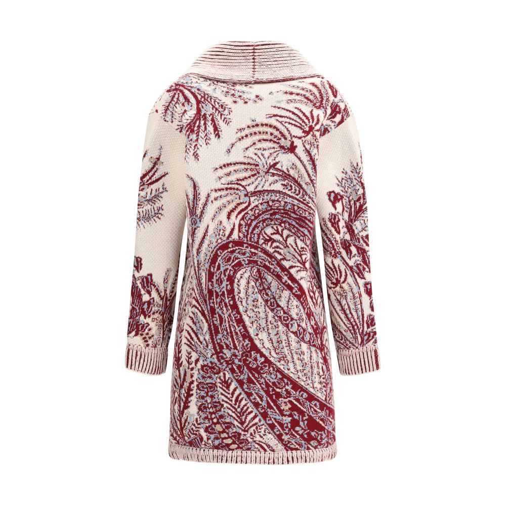 Etro Maxi-Jacke aus Wolle und Baumwolle