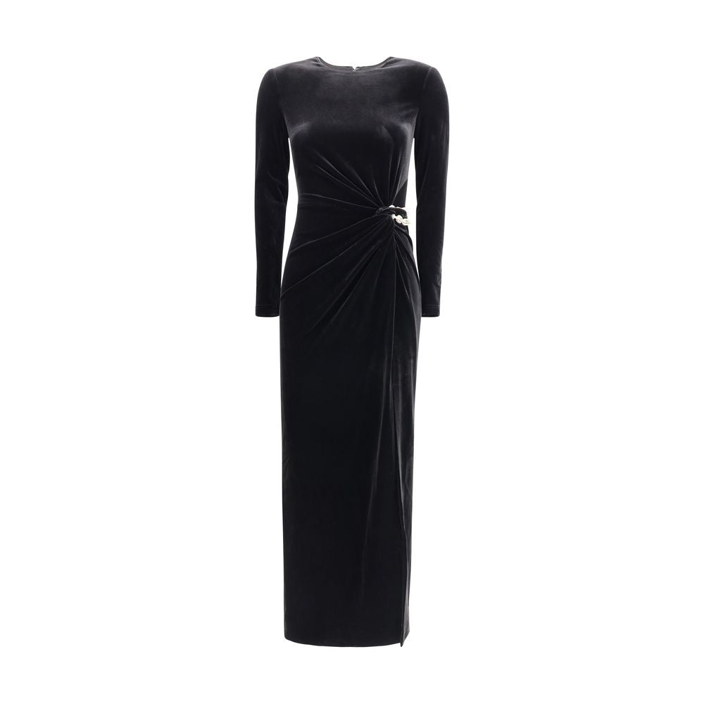 Self-Portrait Verschönertes Midikleid aus Samt