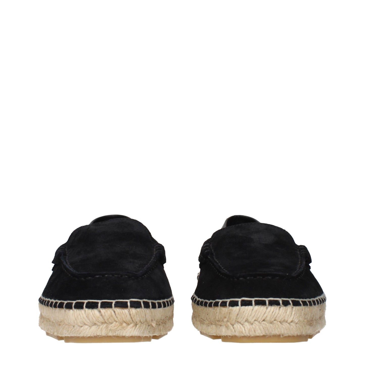 Versace Espadrilles aus schwarzem Leder