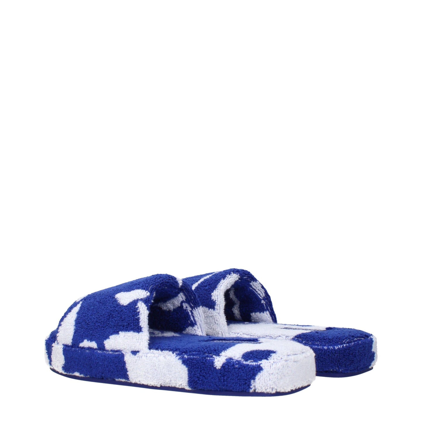 Burberry Blaue Stoffslipper Sandalen
