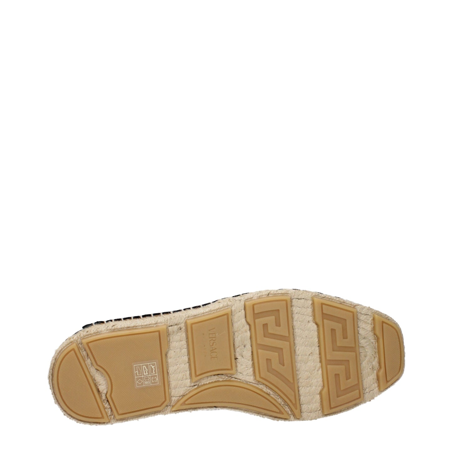 Versace Espadrilles aus schwarzem Leder