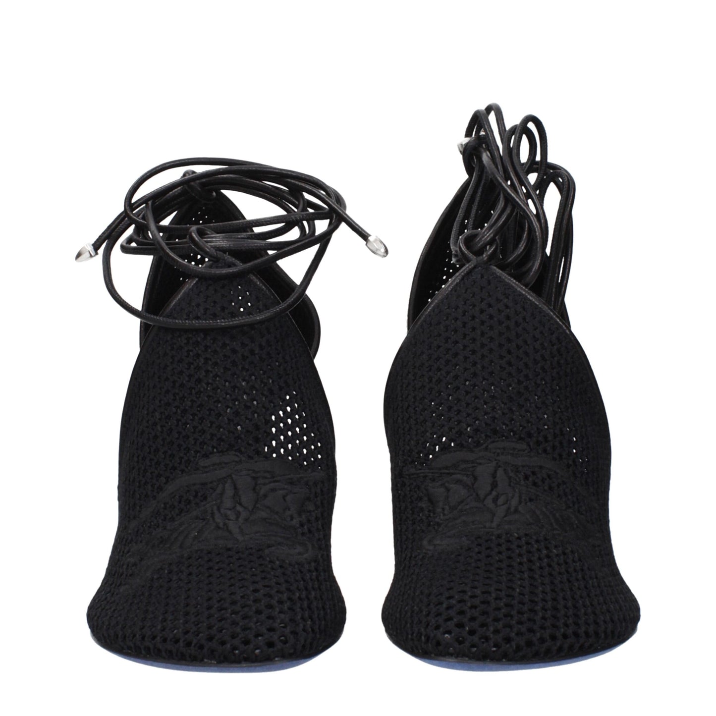 Burberry Schwarze High Heel Pumps aus Stoff