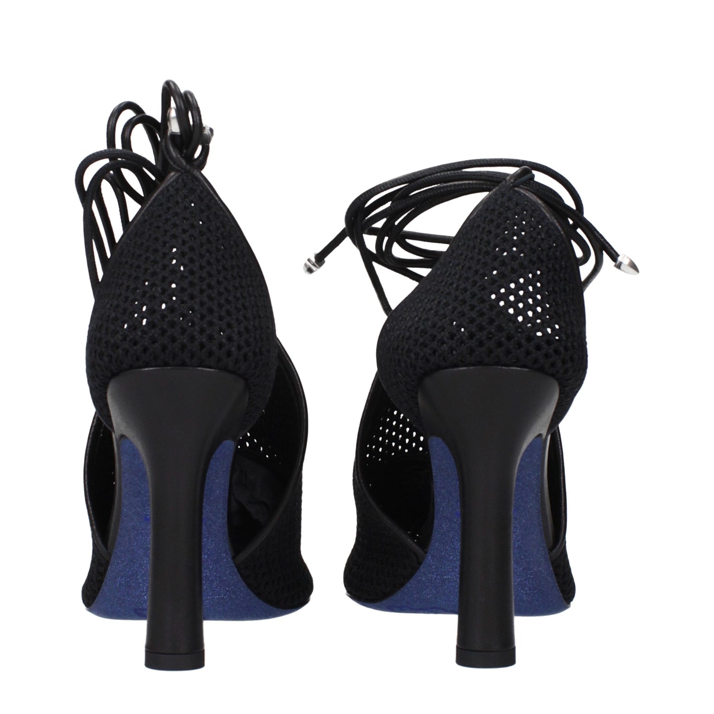 Burberry Schwarze High Heel Pumps aus Stoff