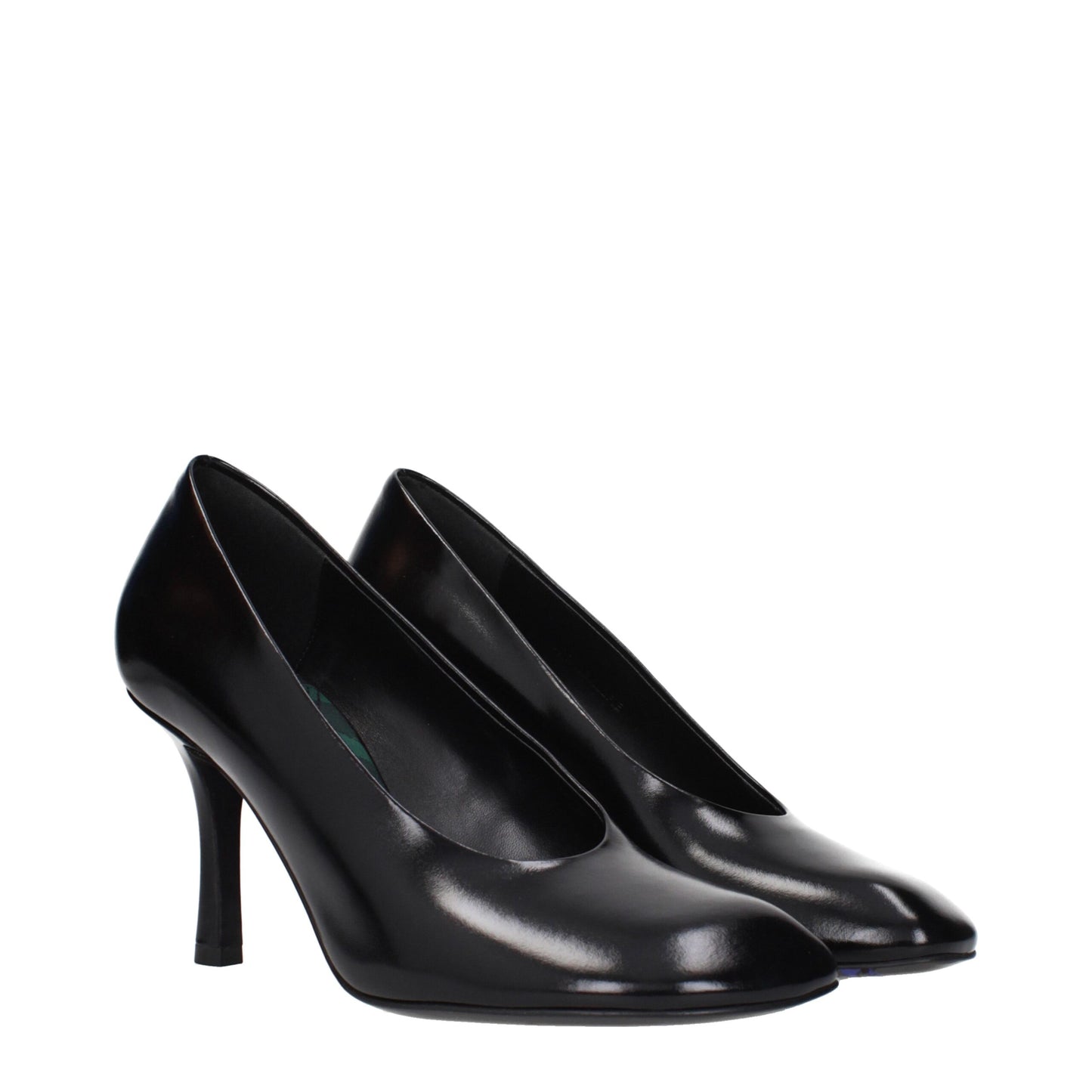Burberry Schwarze Leder High Heel Pumps