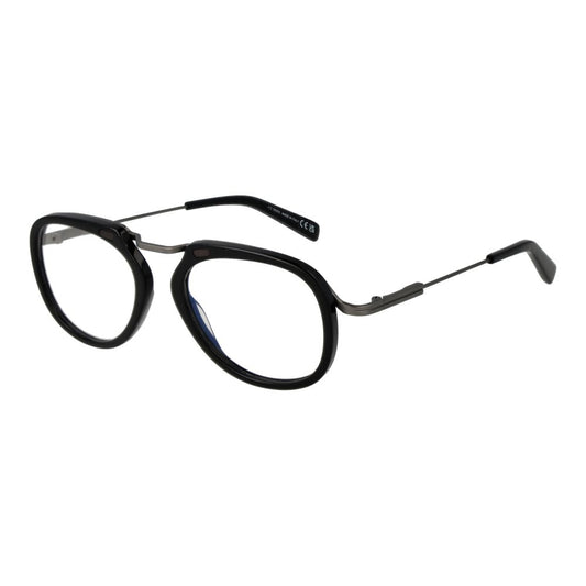 Ermenegildo Zegna Metallbrille mit schwarzem Rahmen