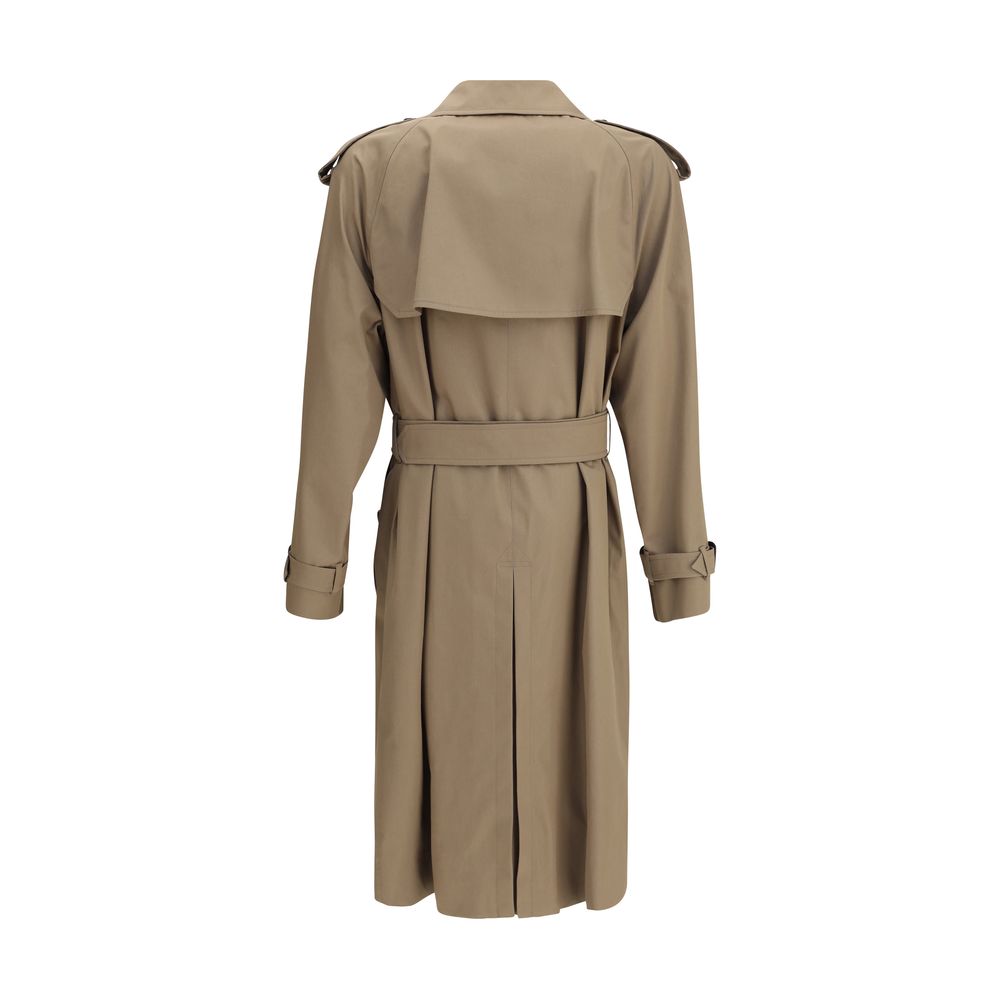 Burberry Langer Trenchcoat aus Baumwoll-Gabardine