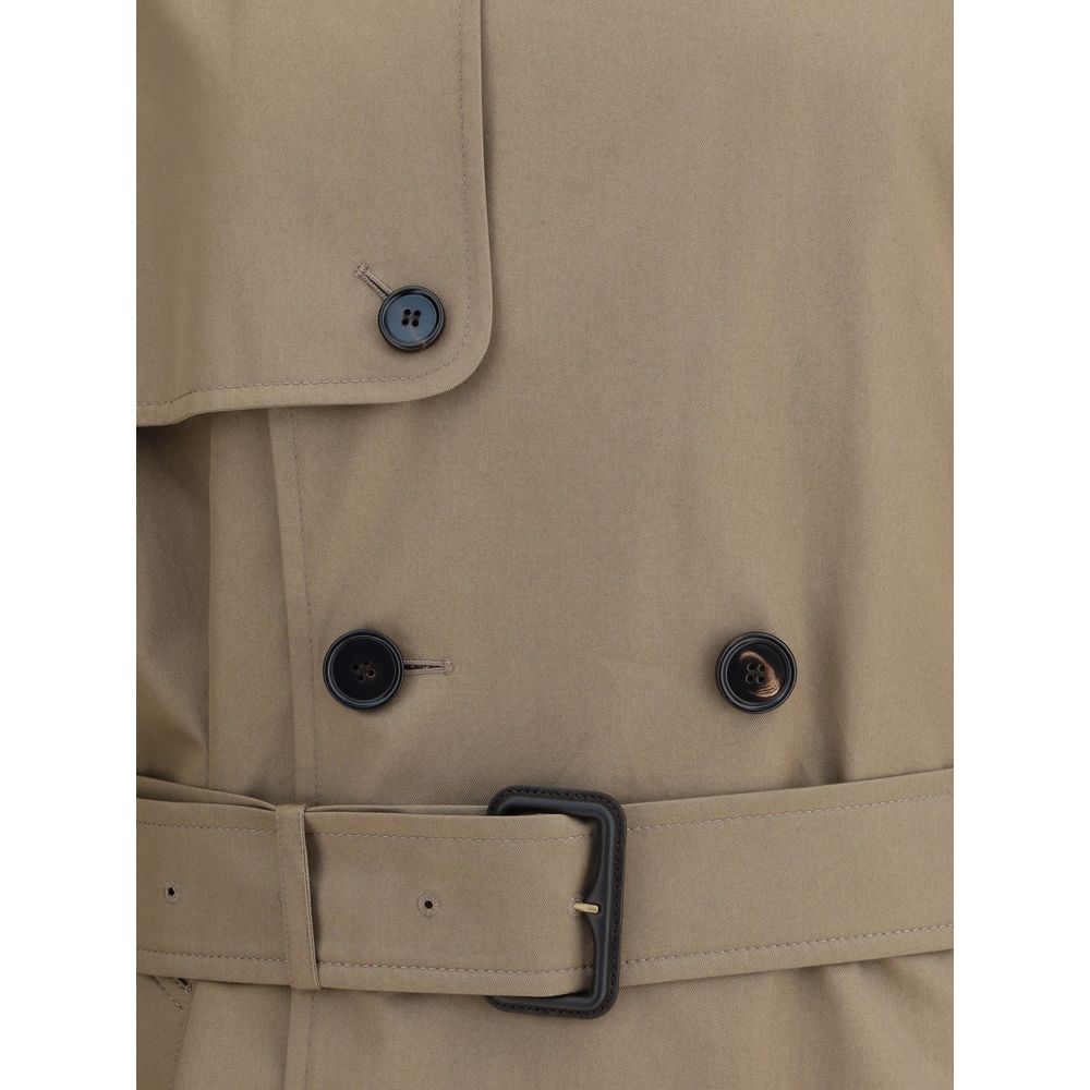 Burberry Langer Trenchcoat aus Baumwoll-Gabardine