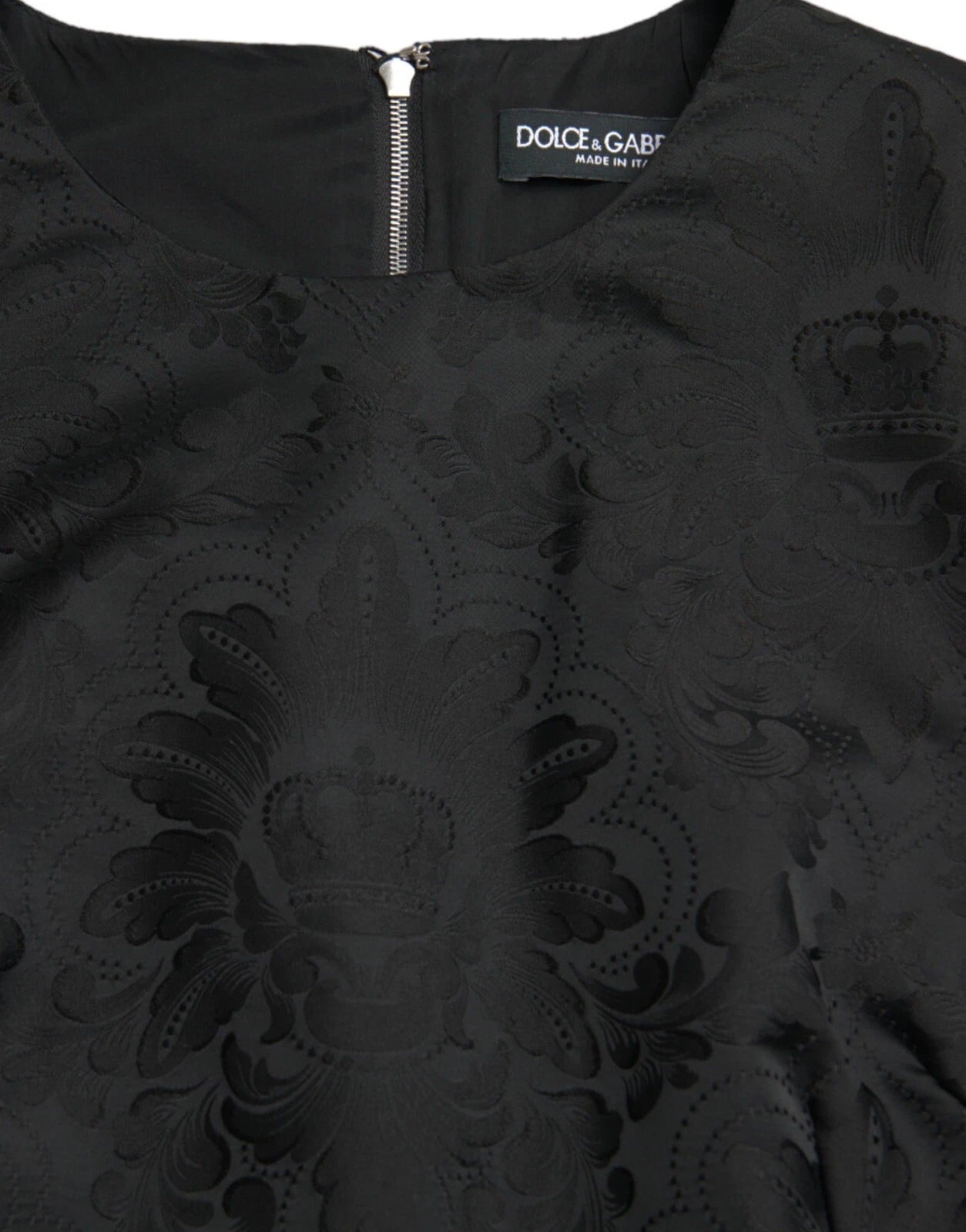 Dolce & Gabbana Schwarzes ärmelloses Bodycon-Minikleid in A-Linie