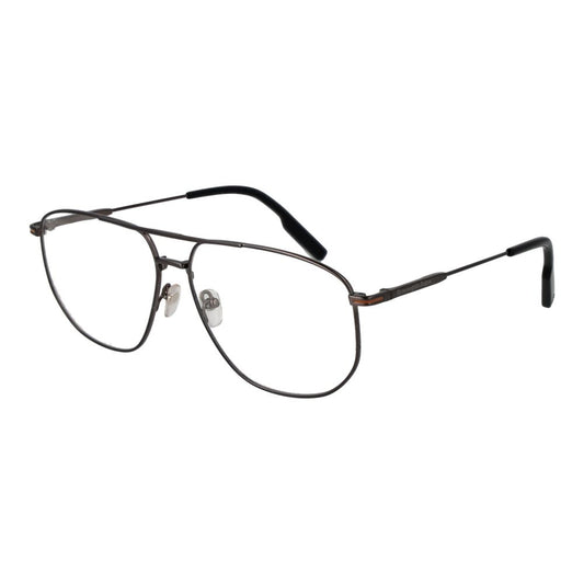 Ermenegildo Zegna Grau-Titan-Brille (Gestelle)