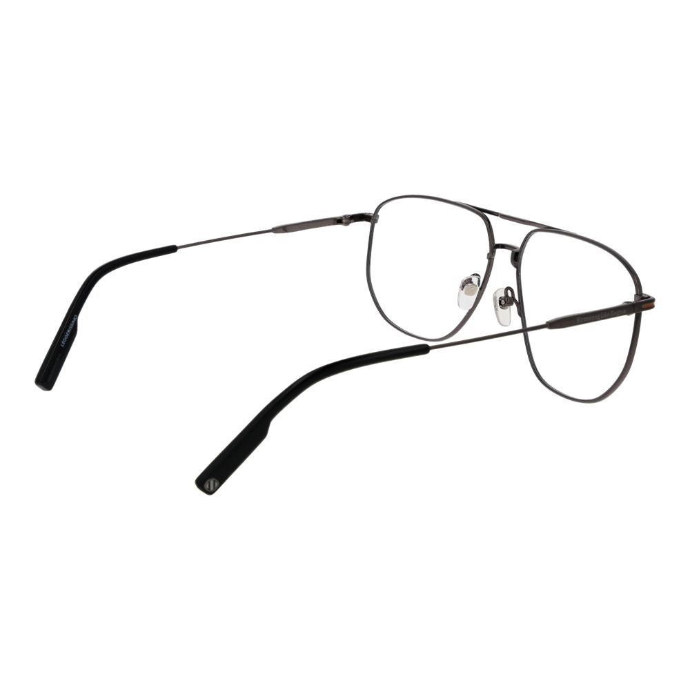 Ermenegildo Zegna Grau-Titan-Brille (Gestelle)
