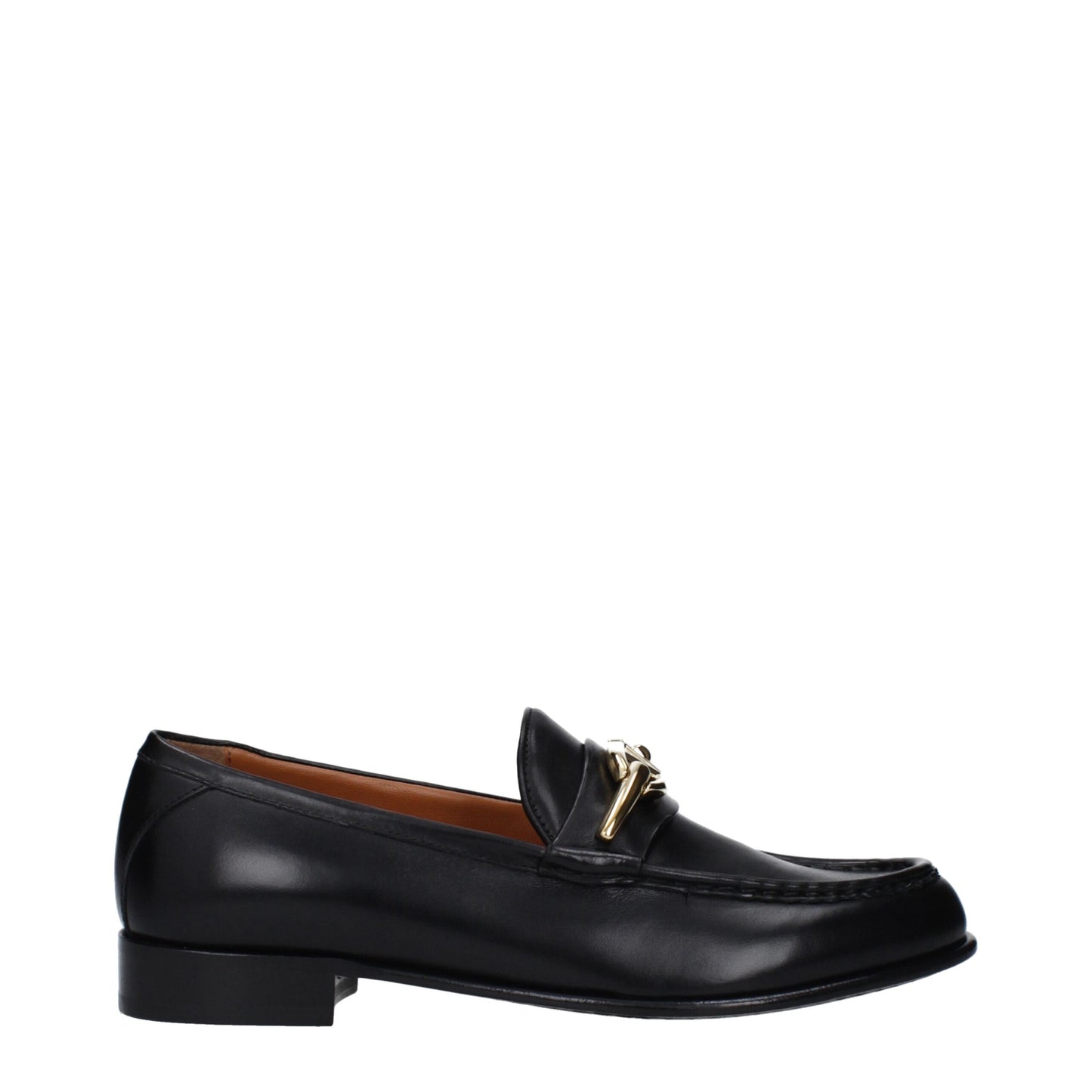 Valentino Garavani Schwarze Leder Slipper