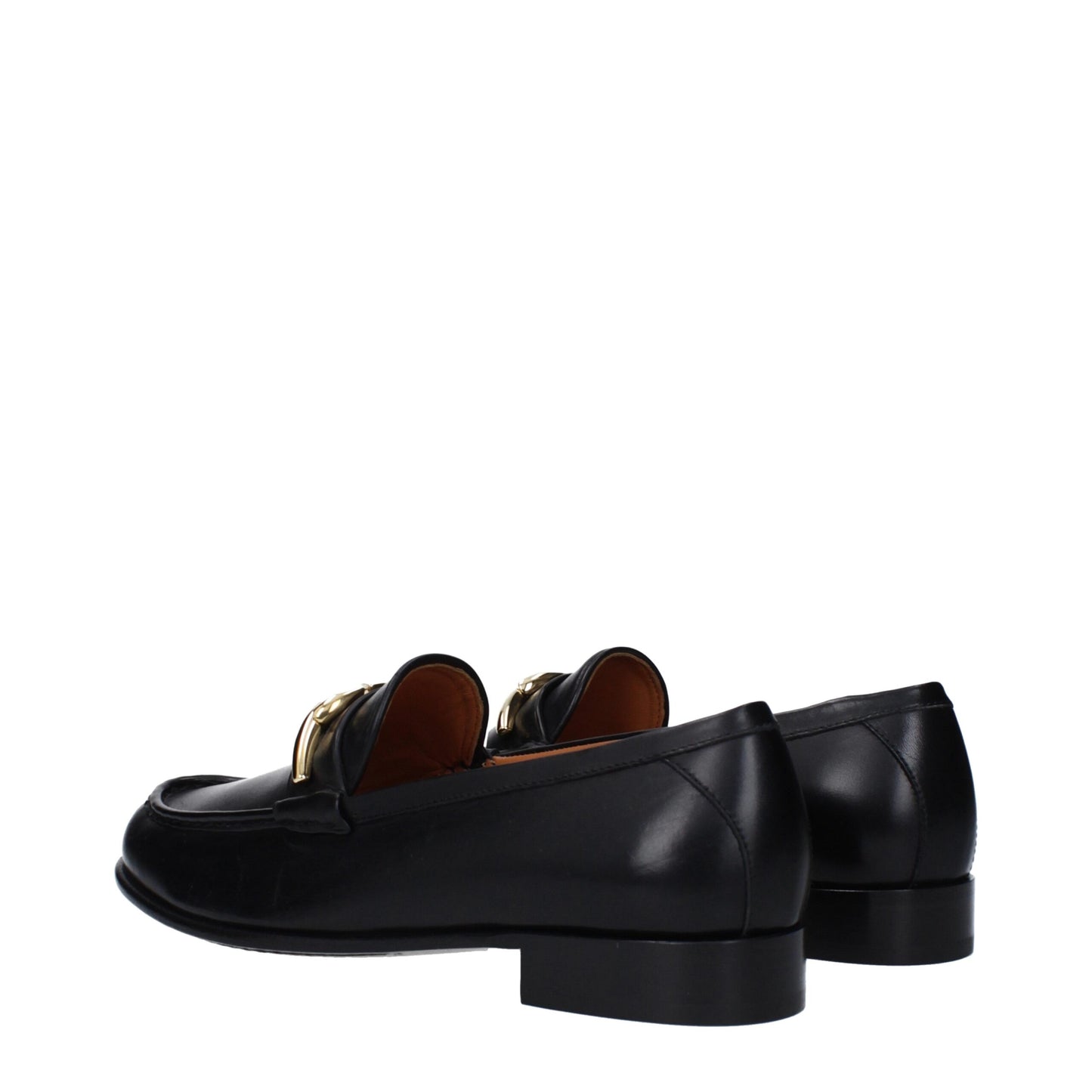 Valentino Garavani Schwarze Leder Slipper