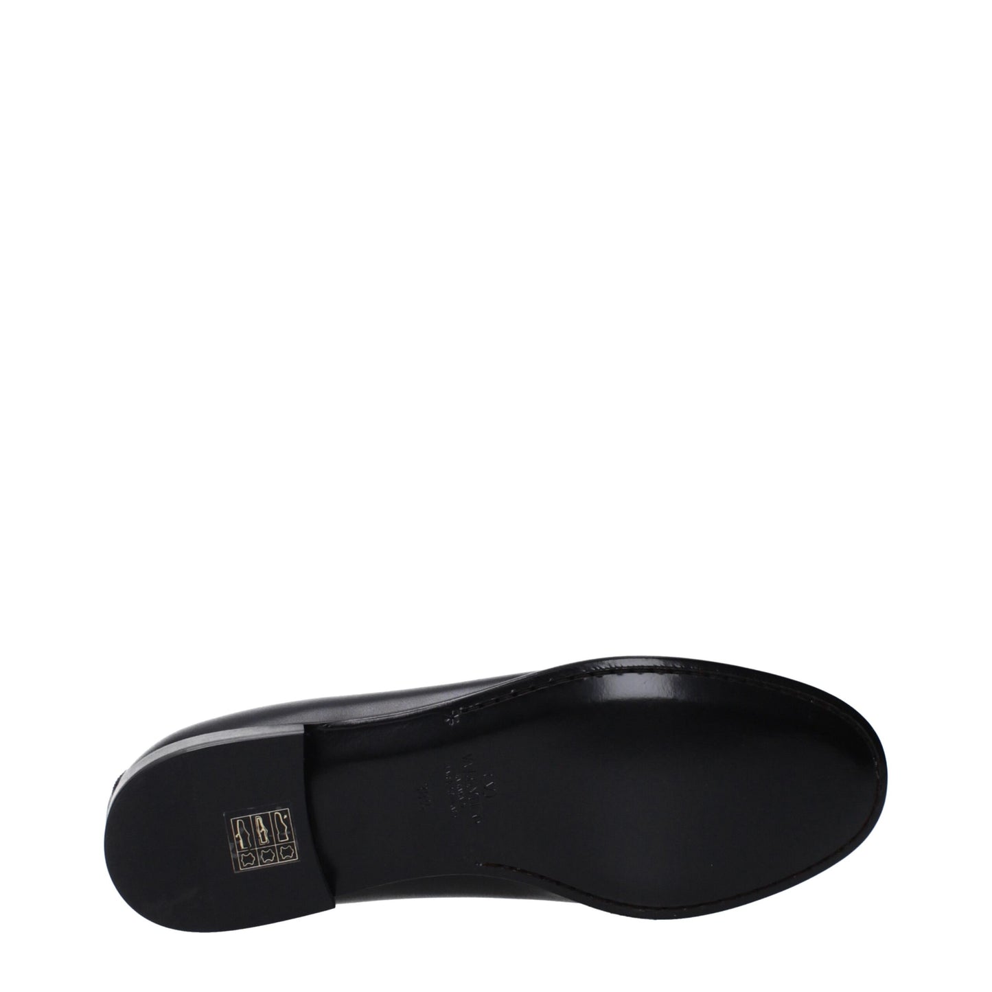 Valentino Garavani Schwarze Leder Slipper
