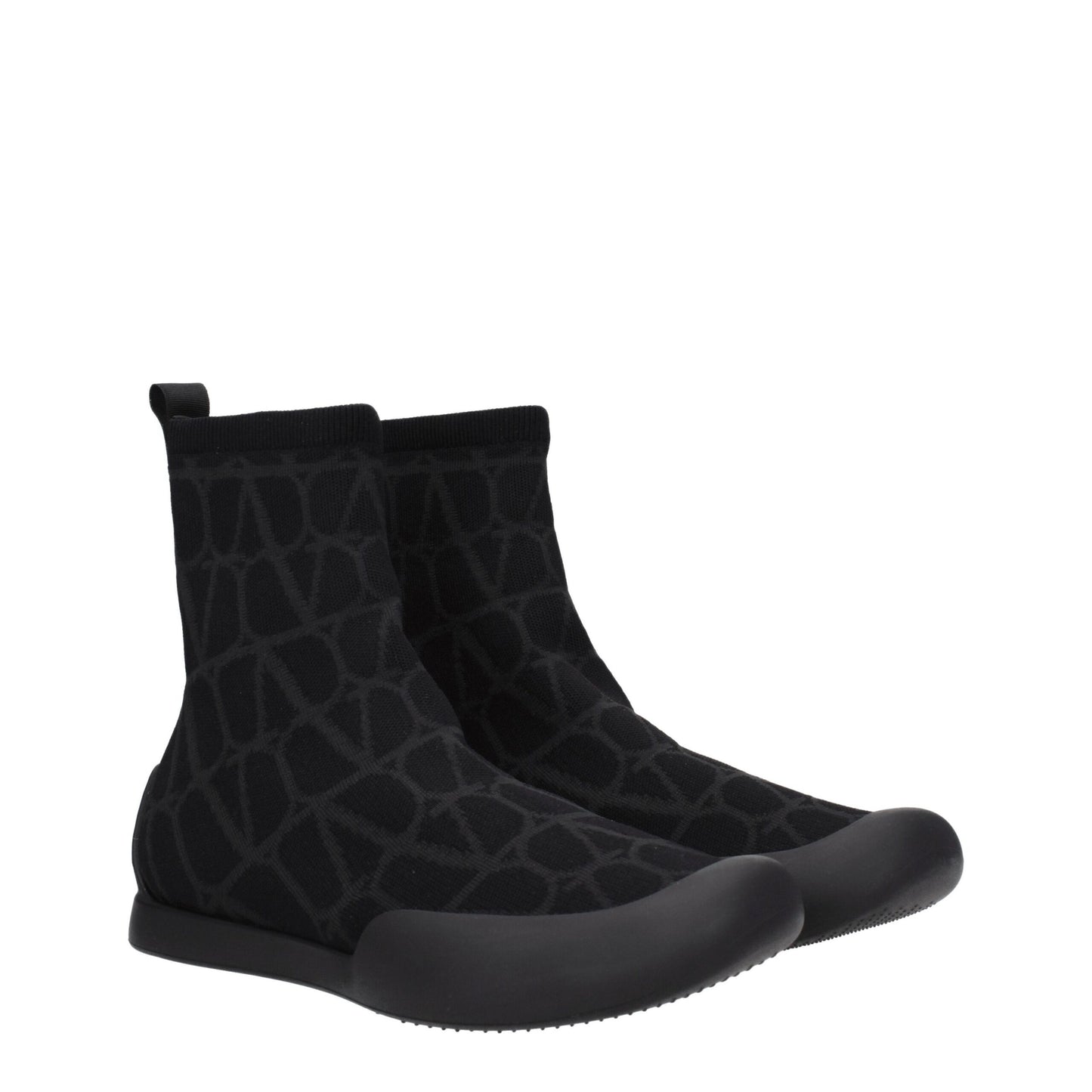Valentino Garavani Schwarze Stoff-High-Tops