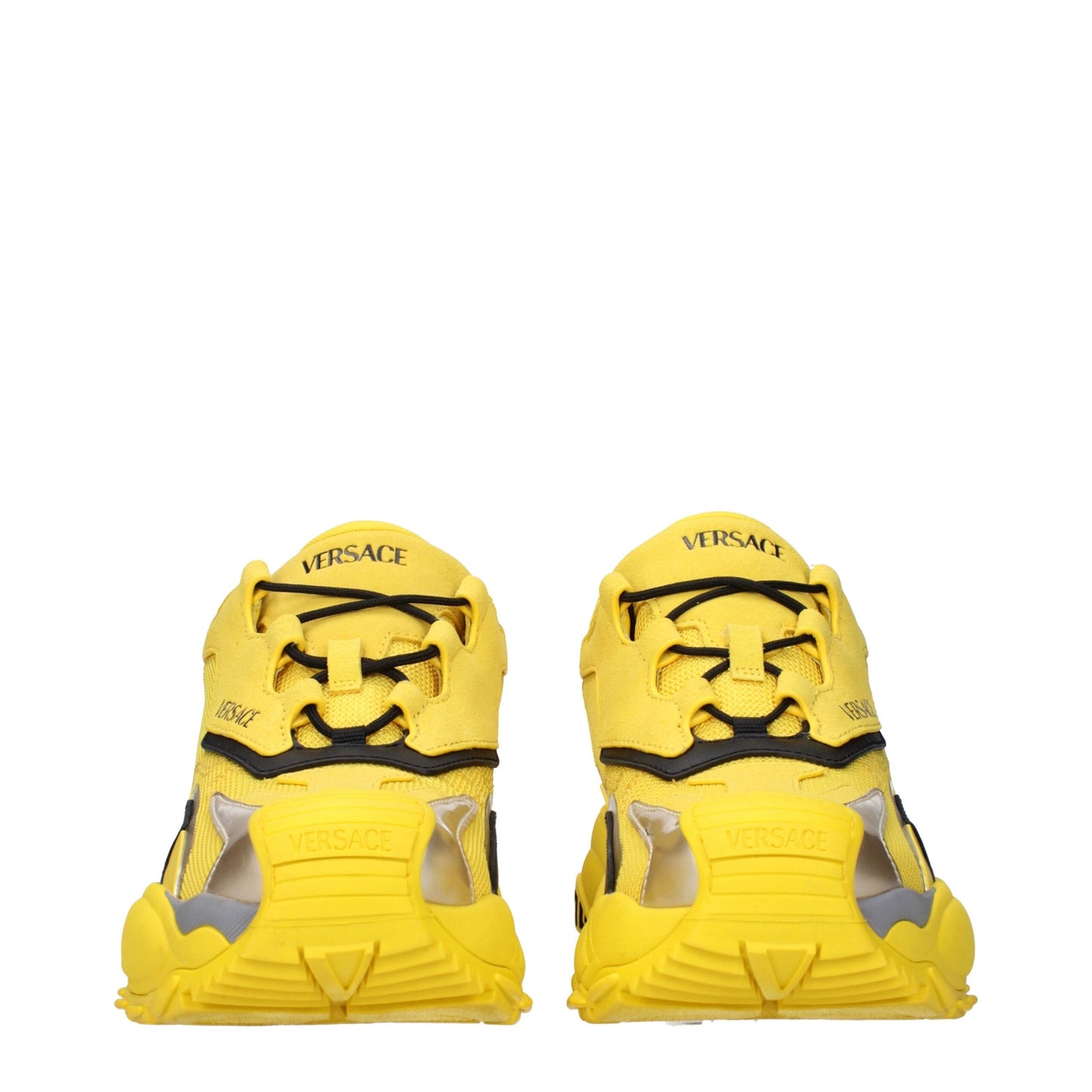 Versace Gelbe Sportliche Turnschuhe aus Stoff