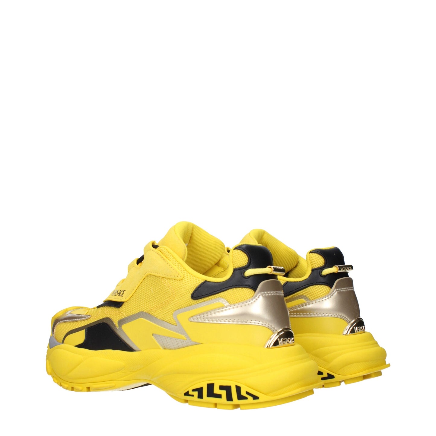 Versace Gelbe Sportliche Turnschuhe aus Stoff