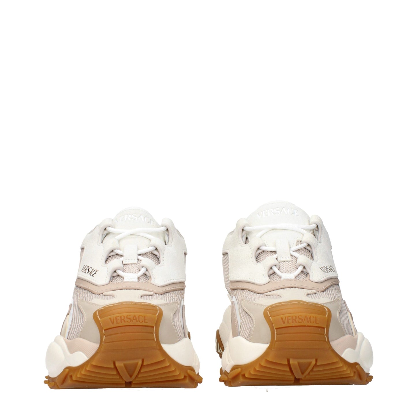 Versace Beige Stoff Chunky Sneakers