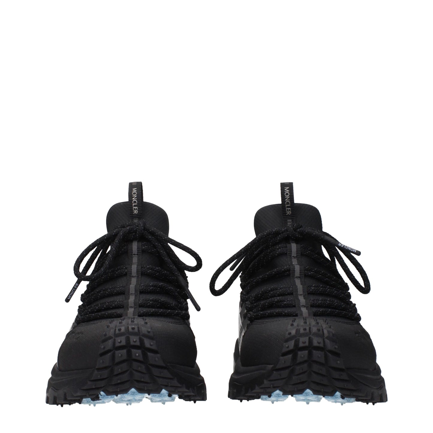 Moncler Schwarzer Stoff Sportliche Turnschuhe