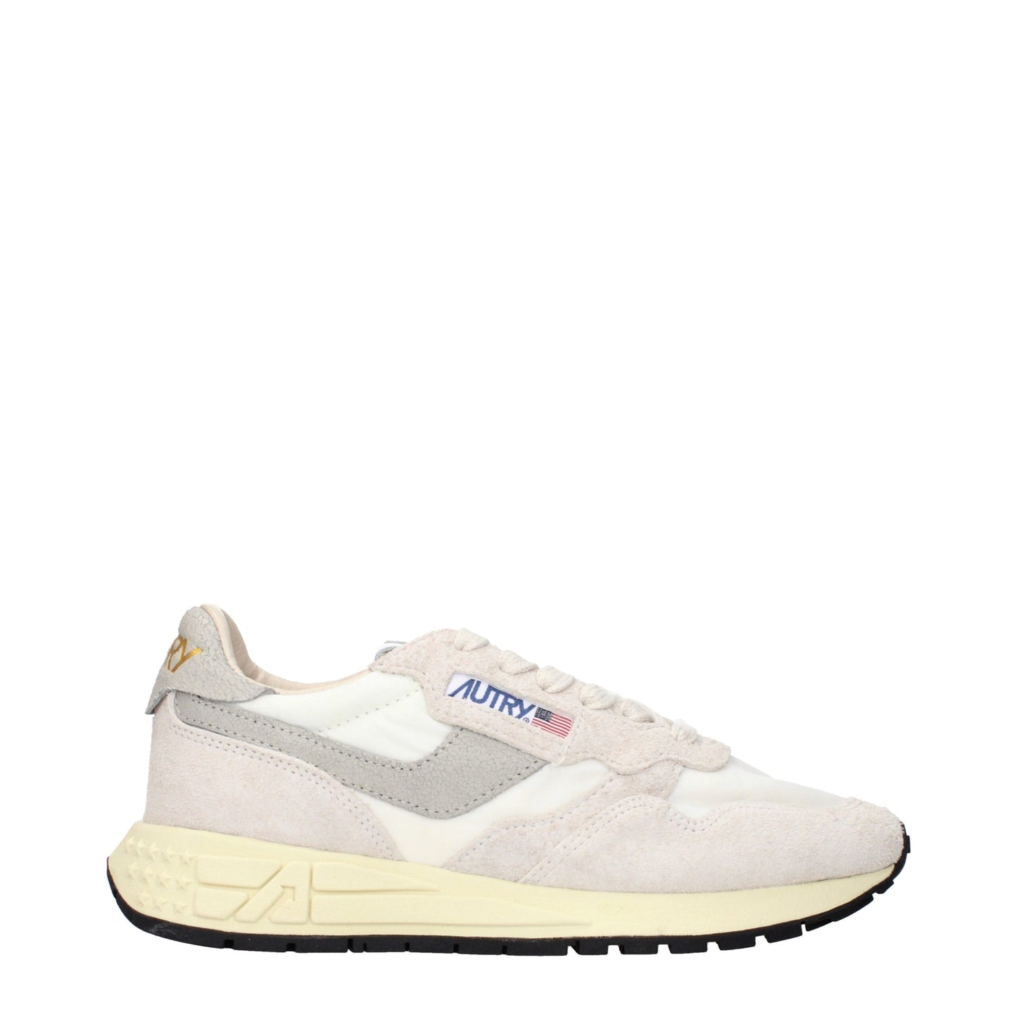 Autry Beige Stoff Low Tops