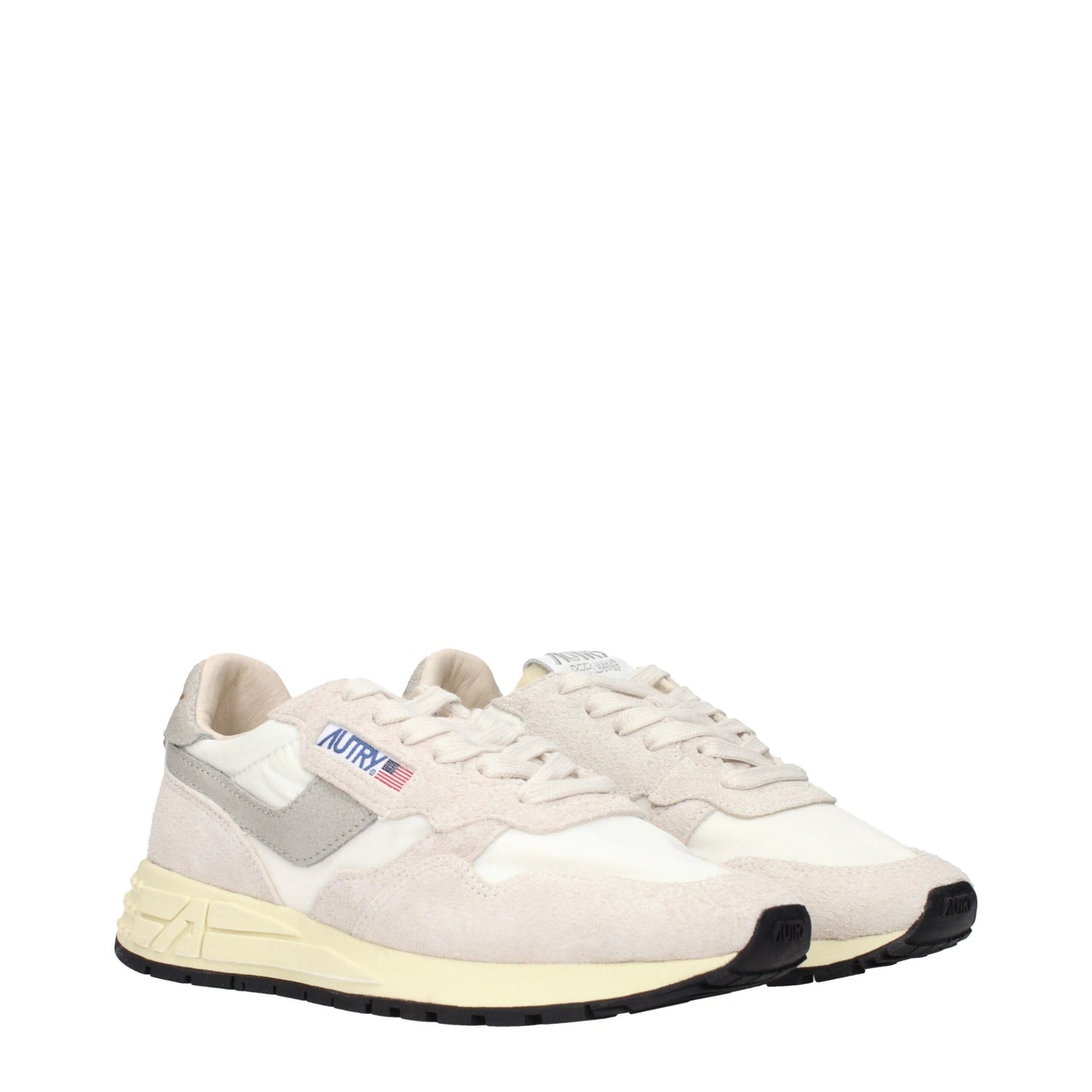Autry Beige Stoff Low Tops