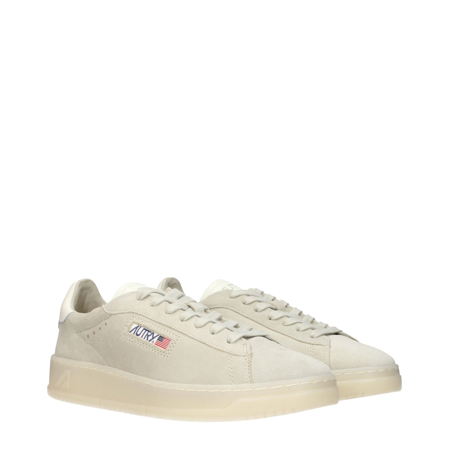 Autry Graue Leder-Low Tops