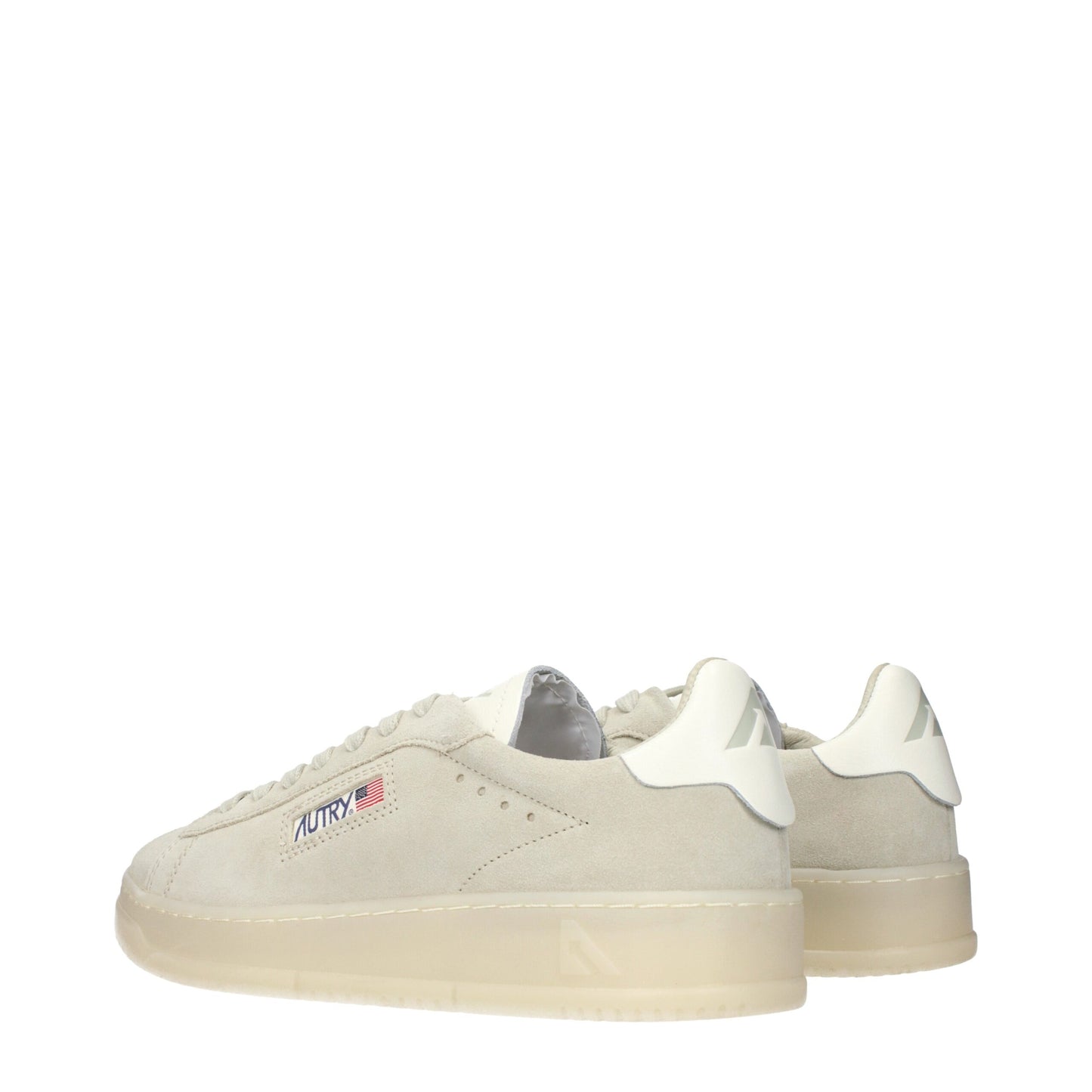 Autry Graue Leder-Low Tops