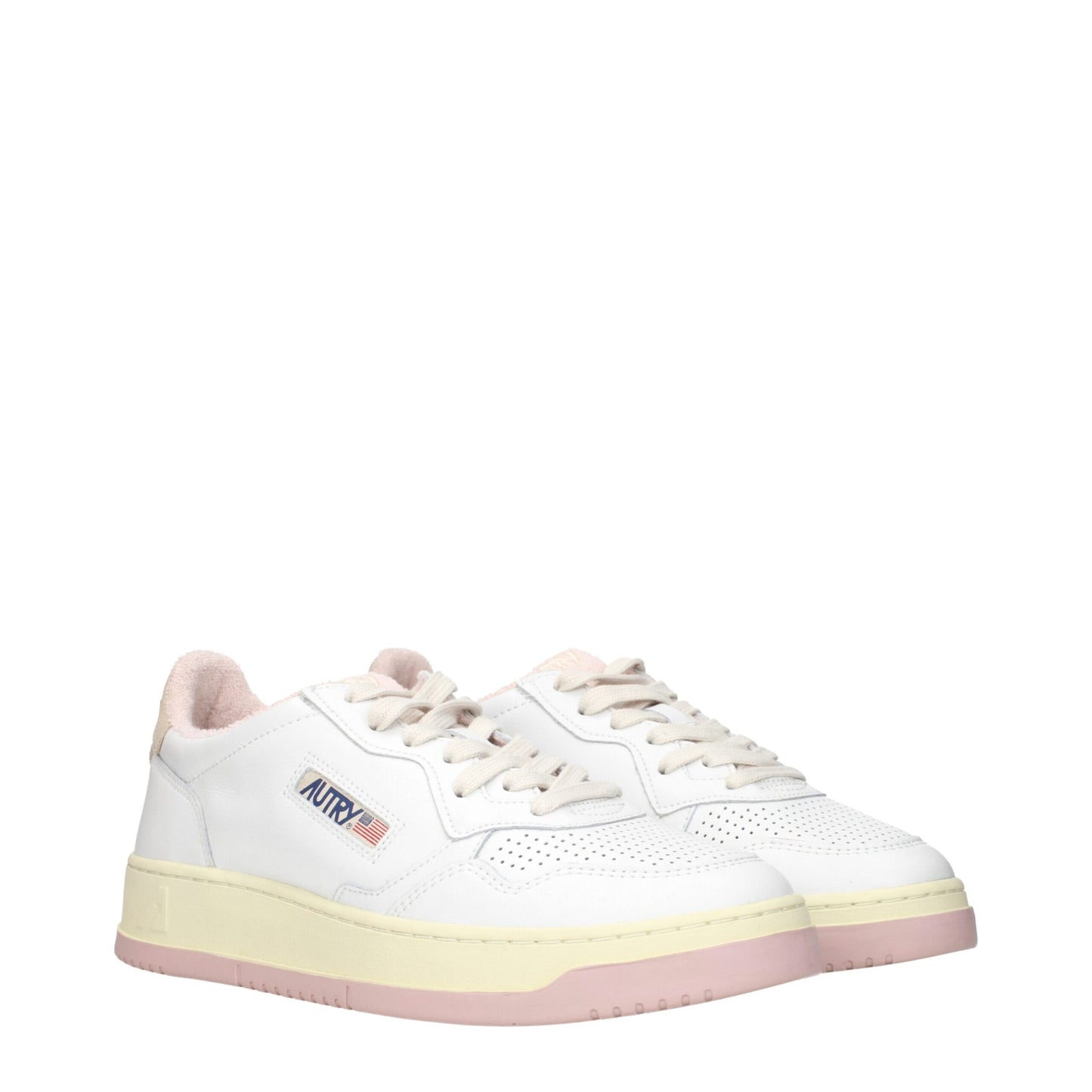 Autry Weiße Leder-Low Tops