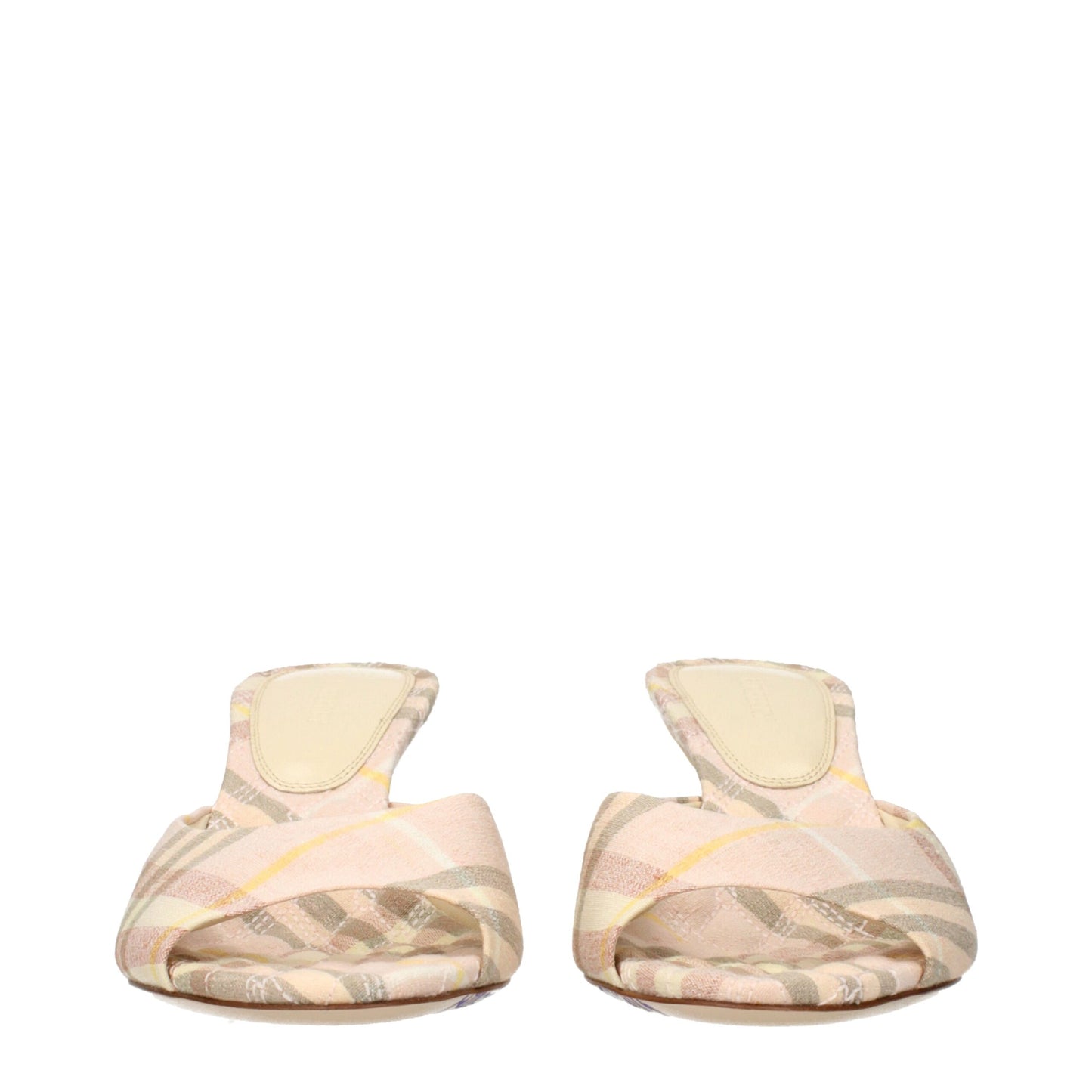 Burberry Rosa Stoff Stiletto Heels Sandalen