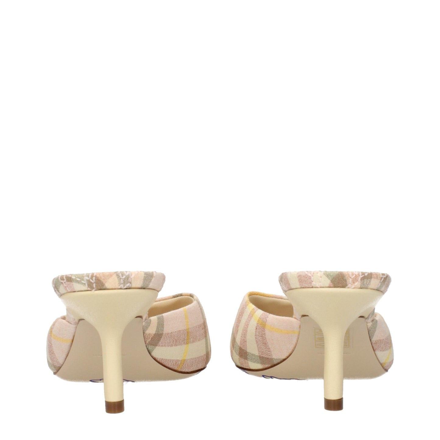 Burberry Rosa Stoff Stiletto Heels Sandalen