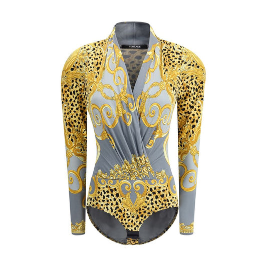 Versace Top aus mehrfarbiger Viskose