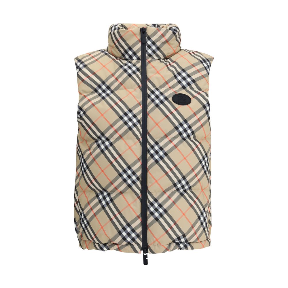 Burberry Karo-Weste Daunenjacke