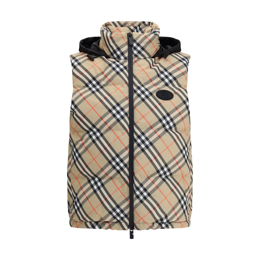 Burberry Karo-Weste Daunenjacke