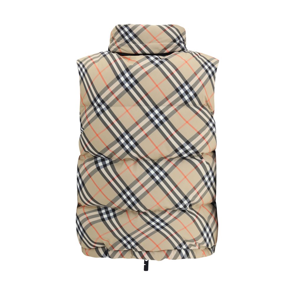Burberry Karo-Weste Daunenjacke