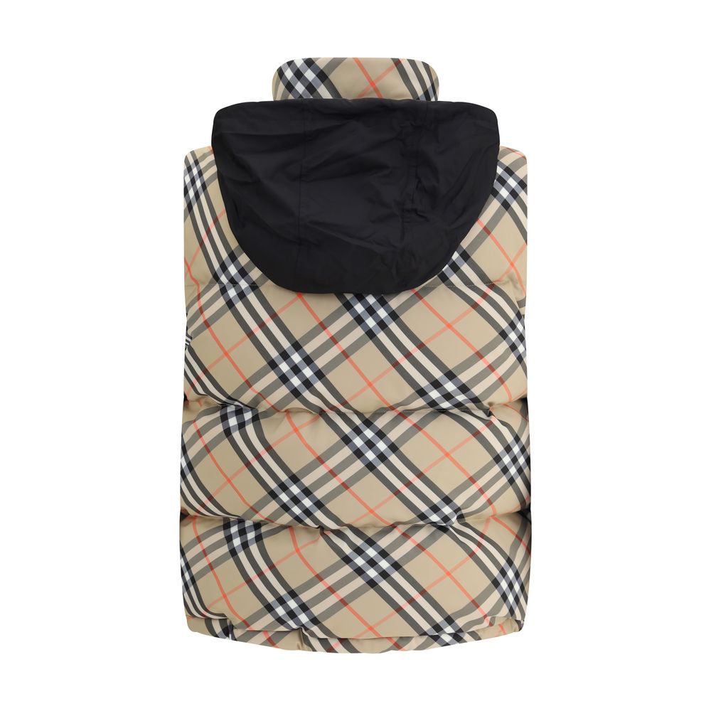 Burberry Karo-Weste Daunenjacke