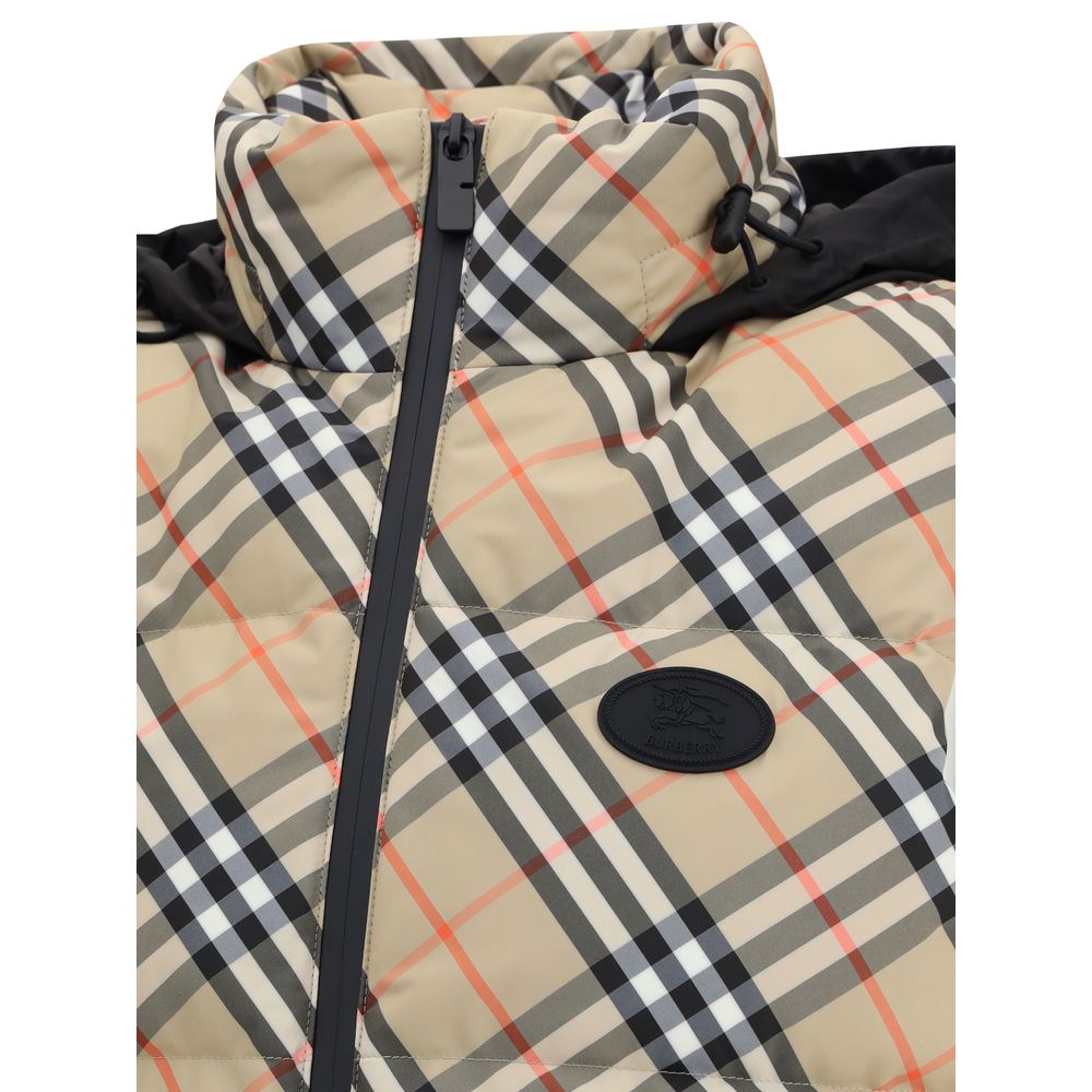 Burberry Karo-Weste Daunenjacke