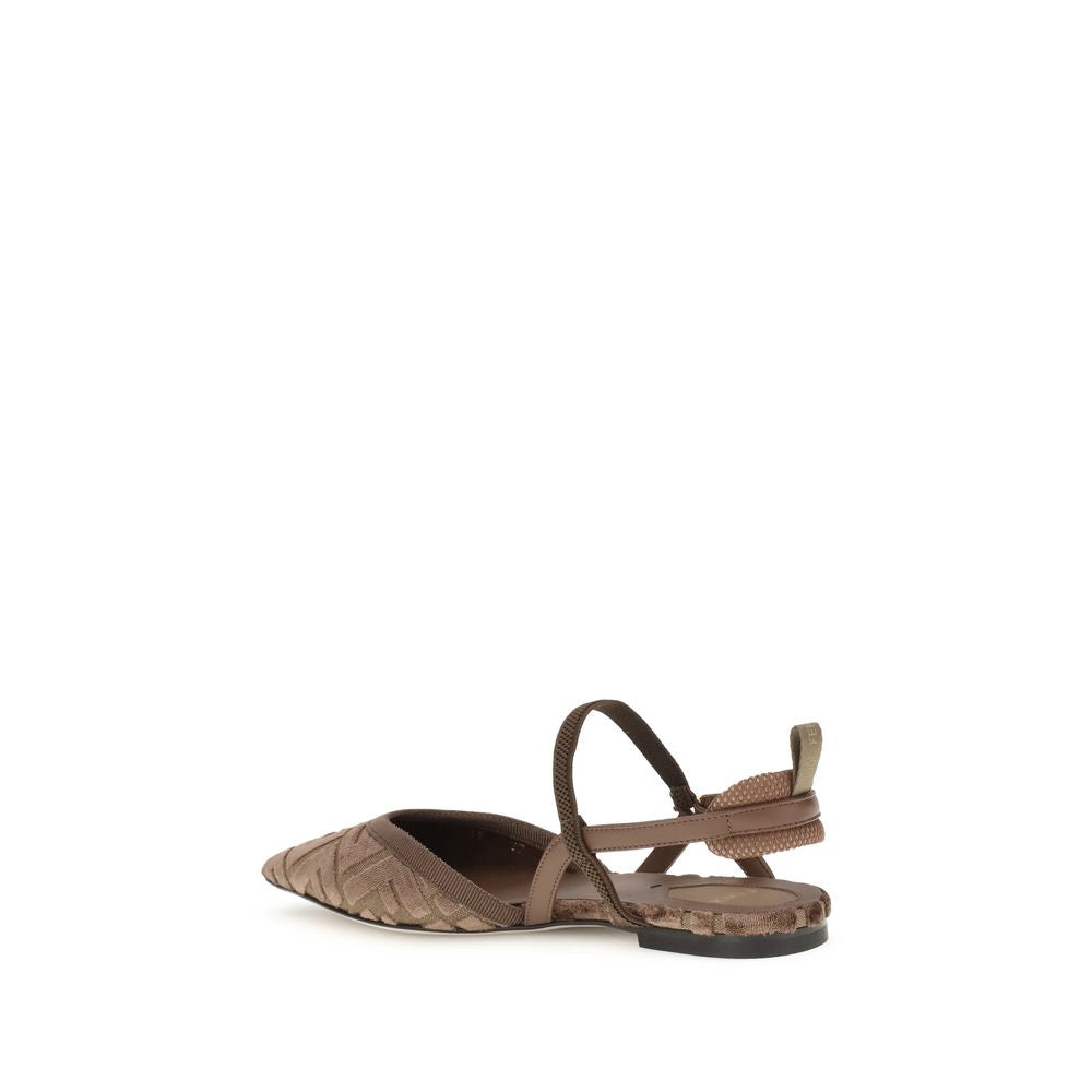 Fendi Colibrì Lite Slingback Ballerinas