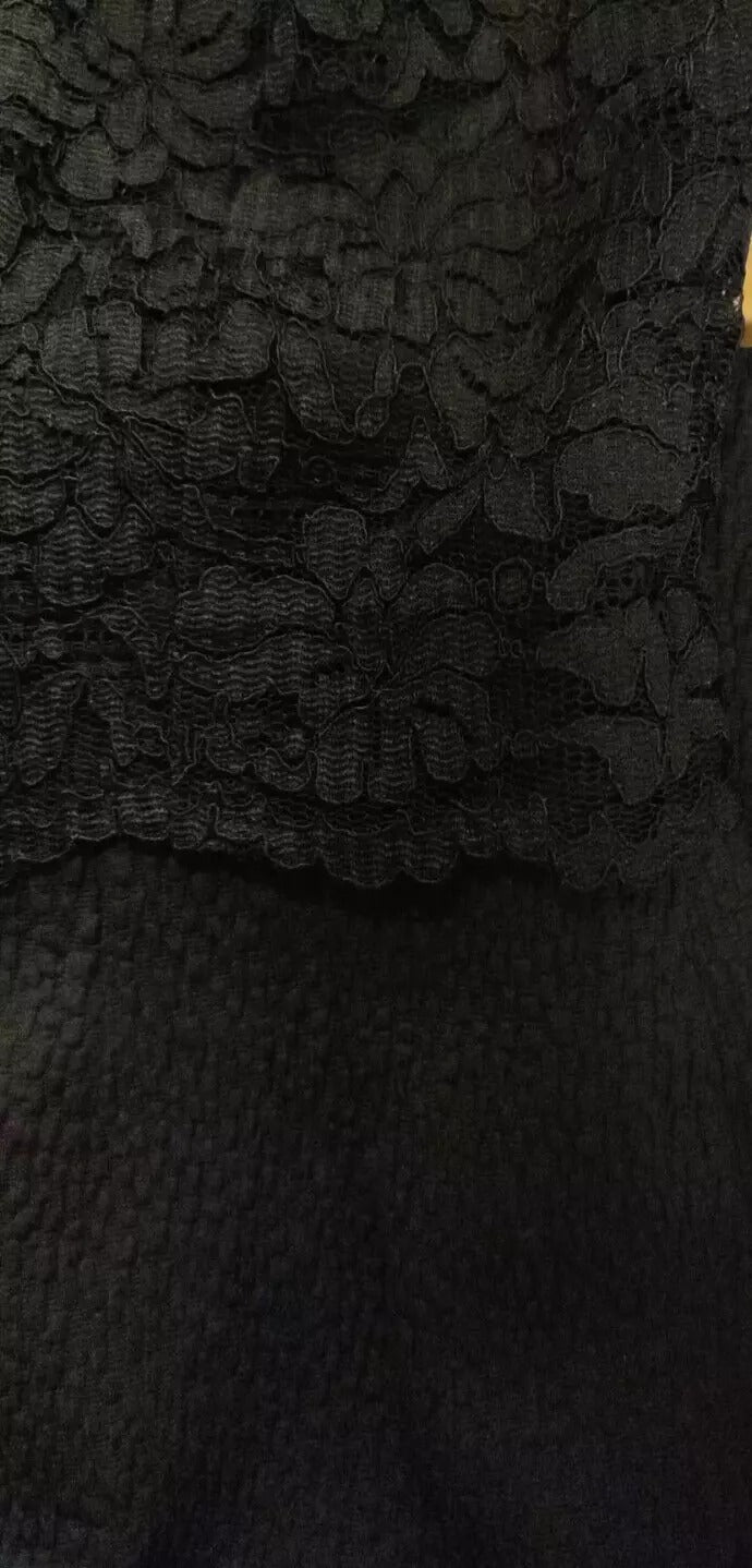 Dolce & Gabbana Schwarzes Spitzenkleid Bodycon Etuikleid STAFF Kleid