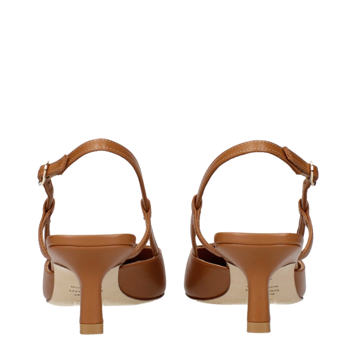 Stuart Weitzman Braune Leder Pumps mit mittlerem Absatz