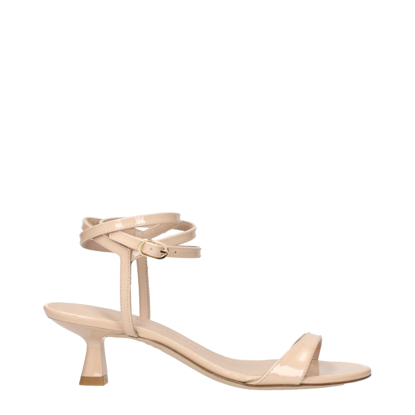 Stuart Weitzman Beige Leder Stiletto Heels Sandalen