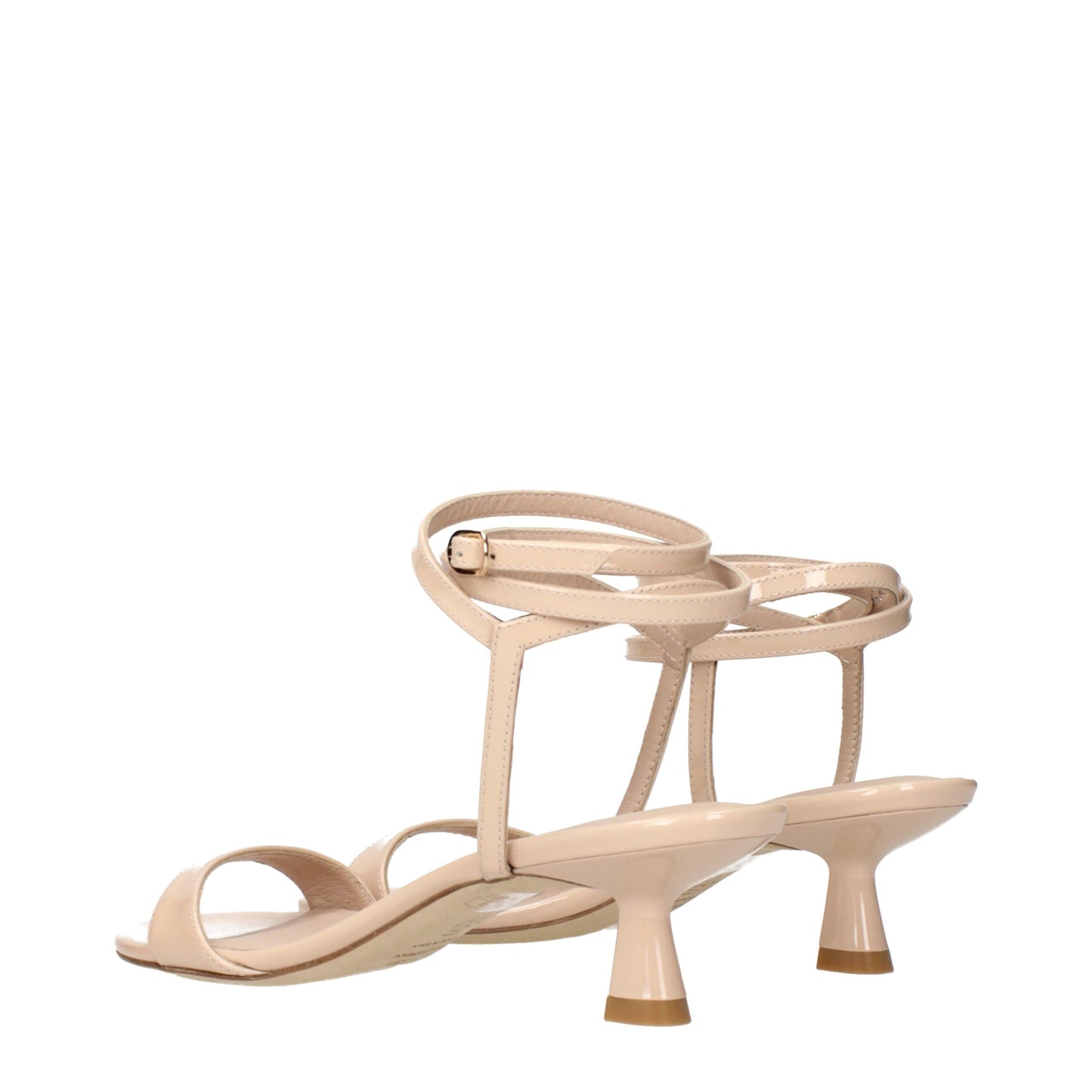 Stuart Weitzman Beige Leder Stiletto Heels Sandalen