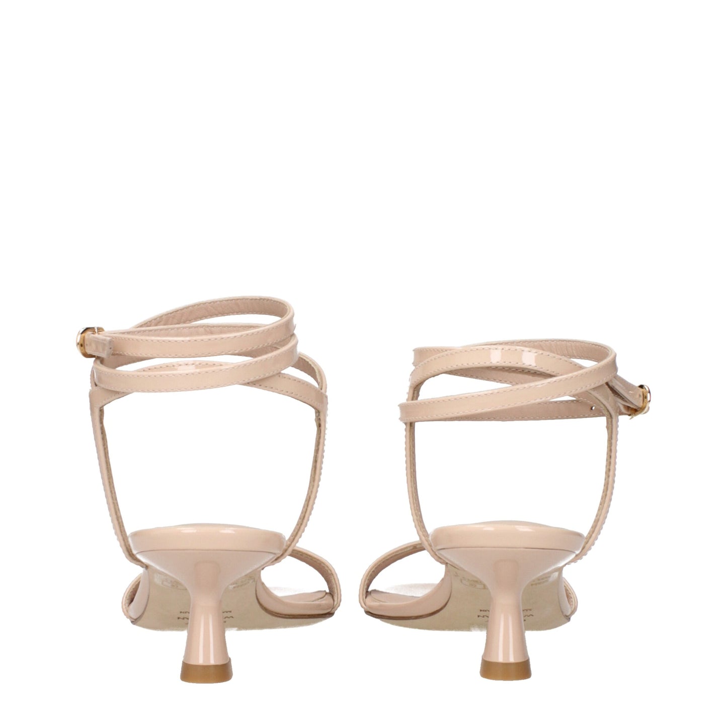 Stuart Weitzman Beige Leder Stiletto Heels Sandalen