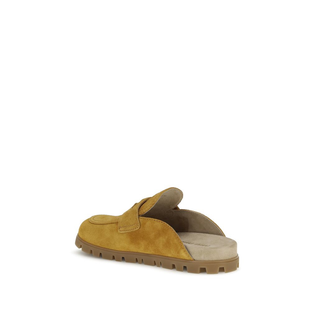 Miu Miu Wildleder Pantoletten