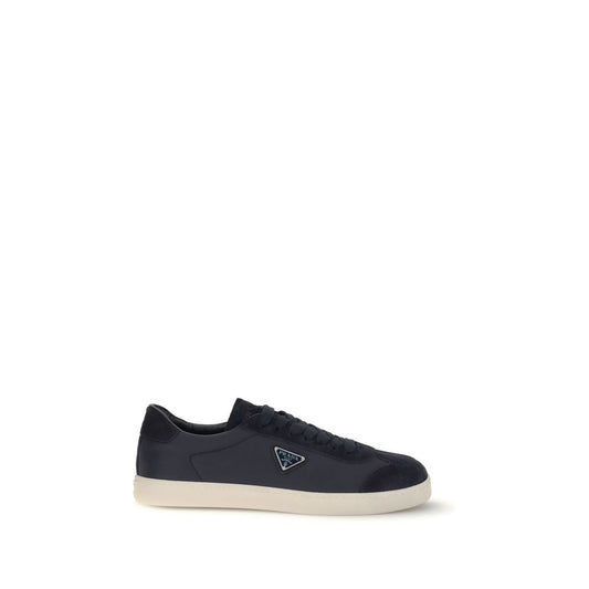 Prada Blaue Ledersneaker