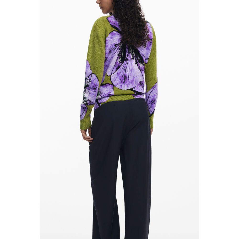 Desigual Lila Elastan Damen Pullover