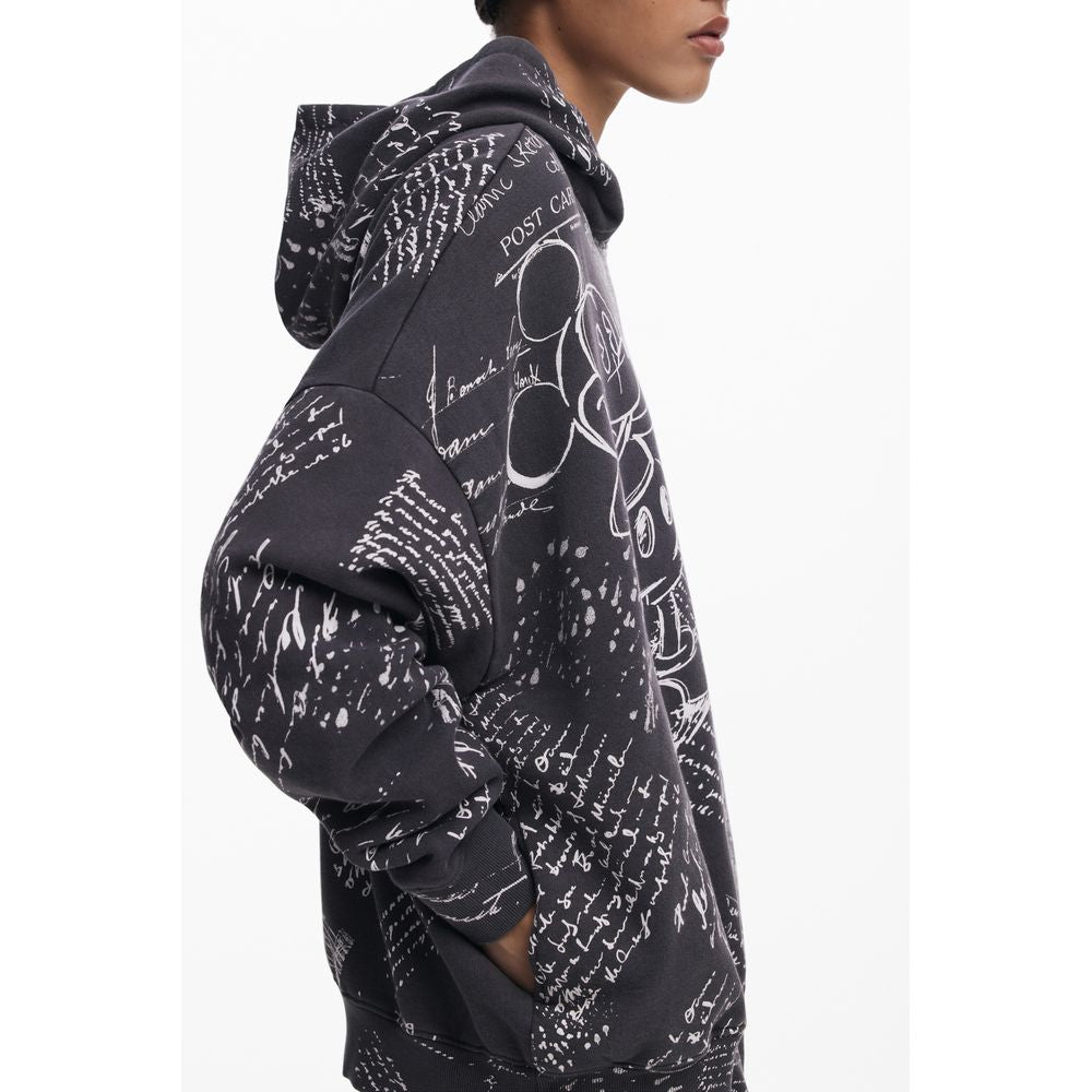 Desigual Schwarzer Baumwollpullover für Frauen