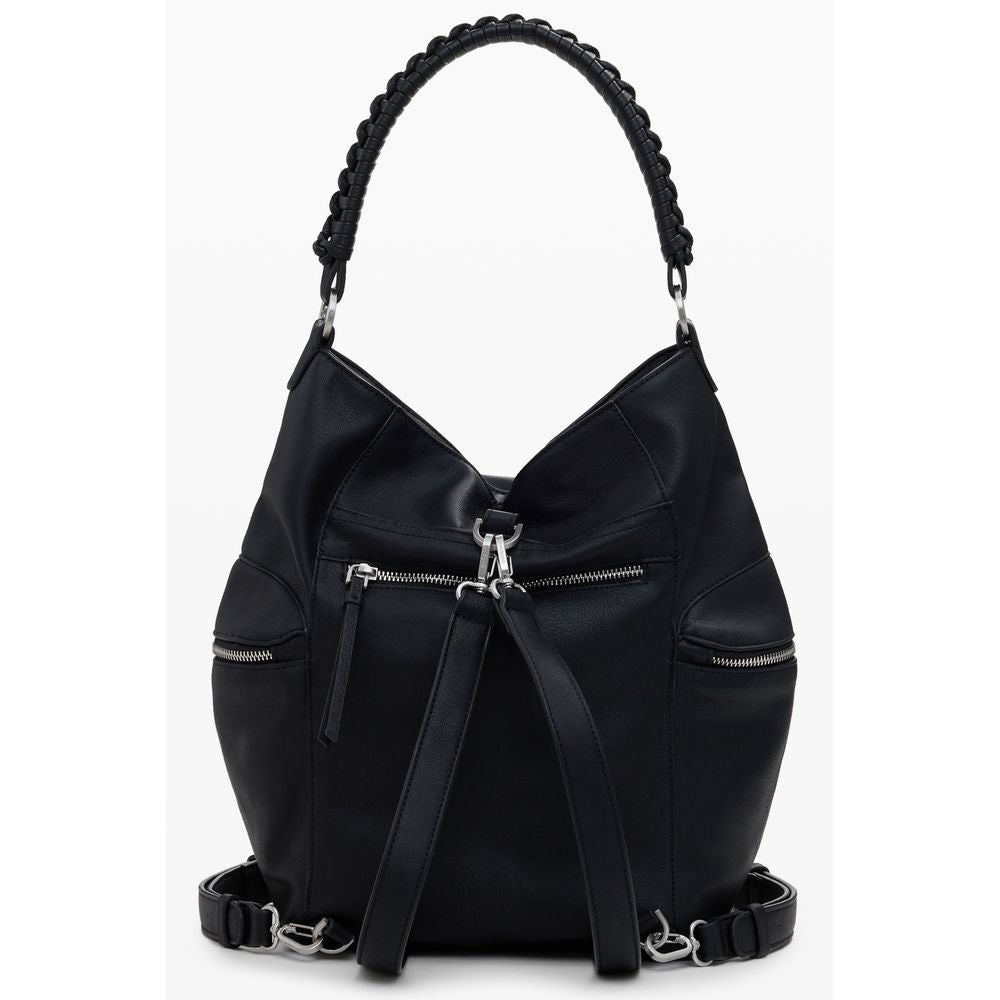 Desigual Schwarzer Polyethylen-Rucksack für Frauen