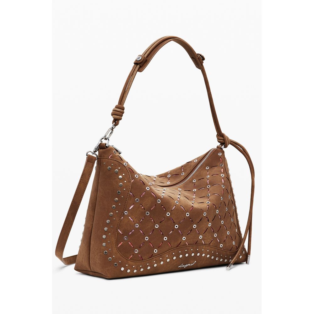 Desigual Braun Polyethylen Frauen Handtasche