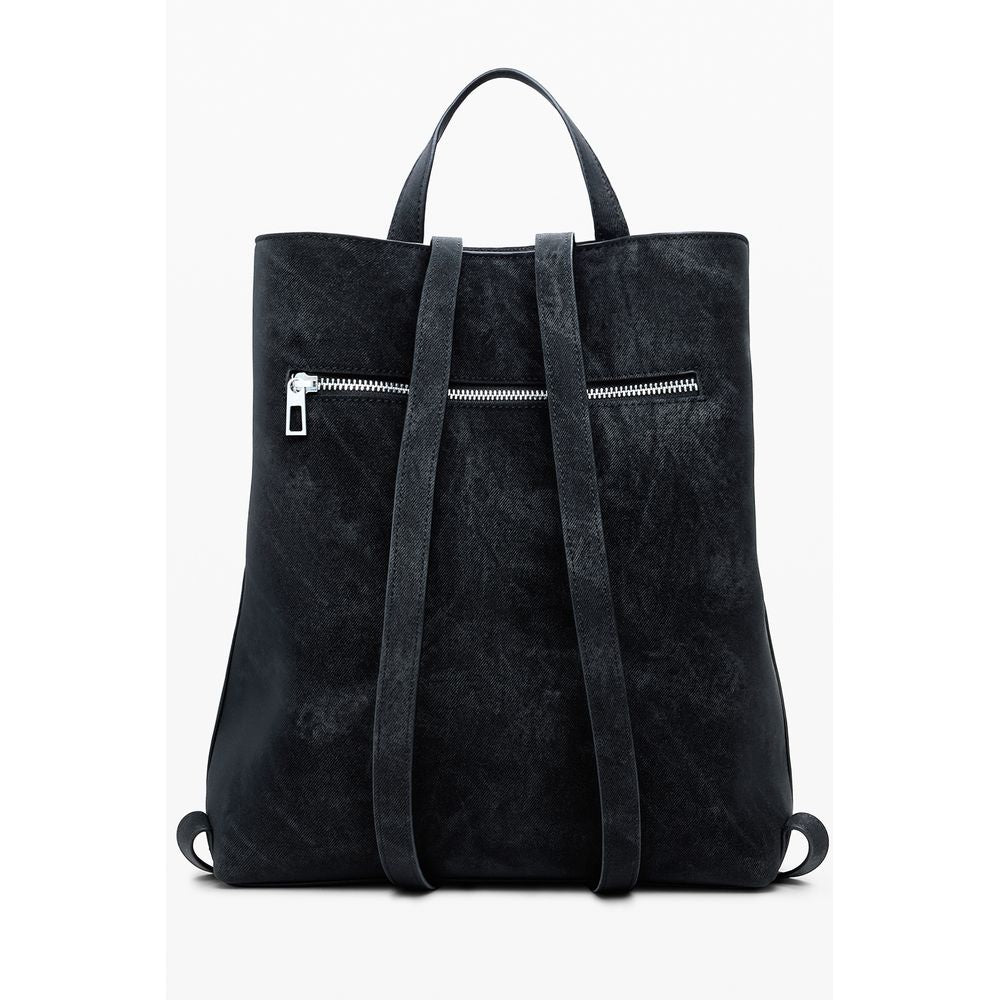 Desigual Schwarzer Polyethylen-Rucksack für Frauen