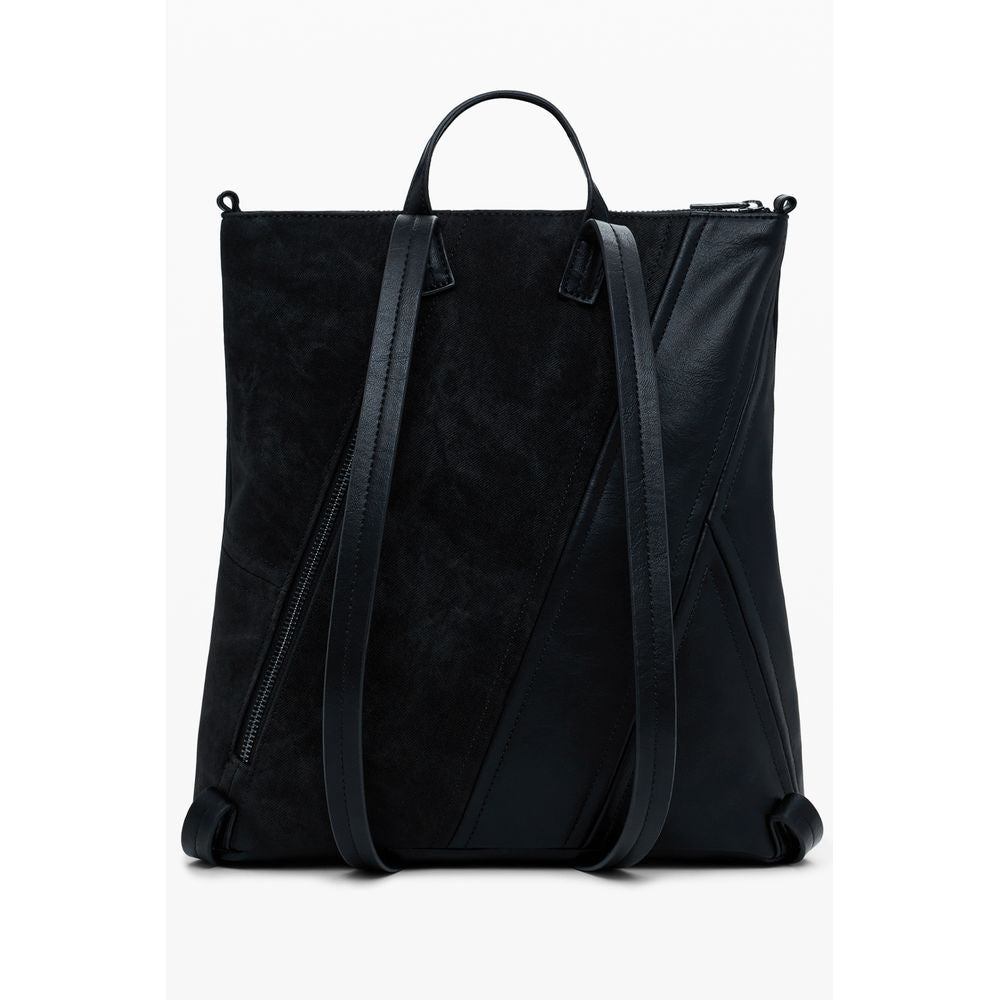 Desigual Schwarzer Polyethylen-Rucksack für Frauen